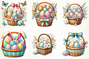 Easter Egg Basket Sublimation PNG, an Illustration by DreamCafeArt (Thumbnail 3 of 5)