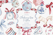 Grandmillennial Christmas Clipart, a Decorative Illustration by Patishop Art (Thumbnail 2 of 14)