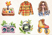 80S Retro Autumn Clipart, an Illustration by Rose Art (Thumbnail 2 of 7)