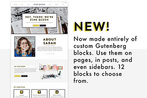 Zine Queen: Wordpress Theme Blog