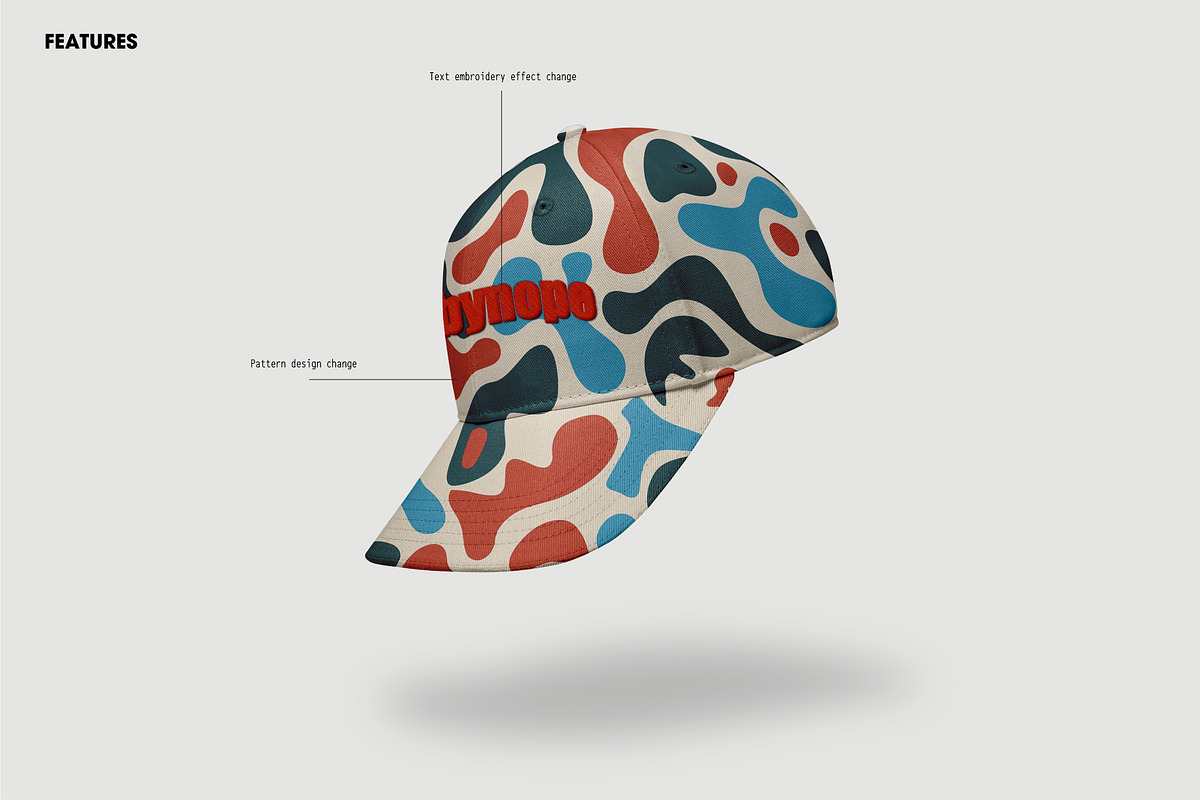 Baseball Caps Hat Mockup Vol 1, a Hat Mockup by made_by_nope (Photo 20 of 29)