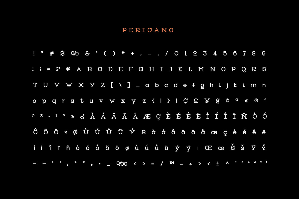 Pericano Display Typeface, a Slab Serif Font by Foxtype (Photo 6 of 7)