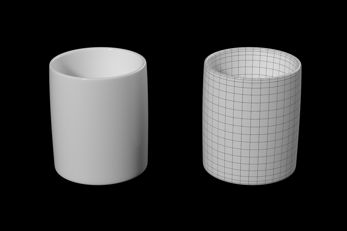 Coffee and Tea Ceramic Mug Base Mesh, a Furniture 3D Model by VK Studio (Photo 3 of 16)