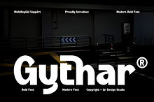 Gythar - Modern Bold Font