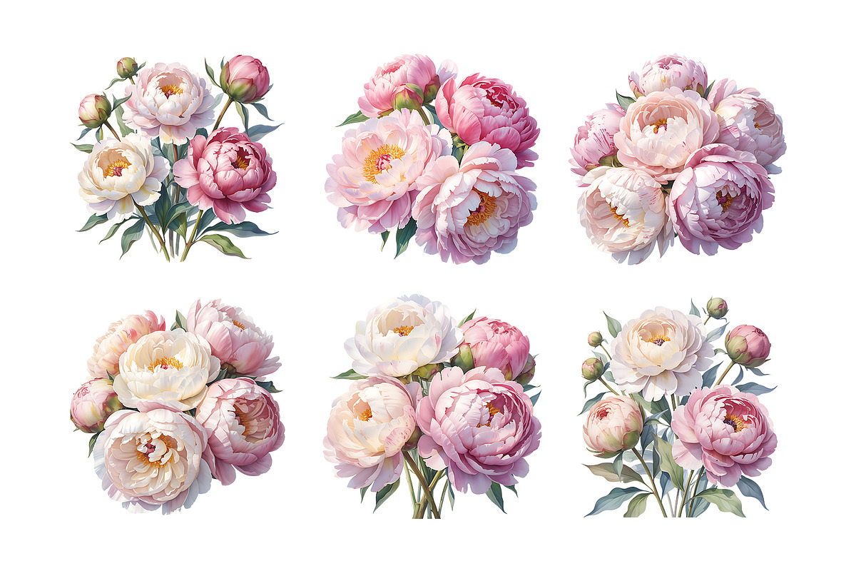 Watercolor Luxury Floral Clipart, a Decorative Illustration by ForhadGFX (Photo 11 of 13)