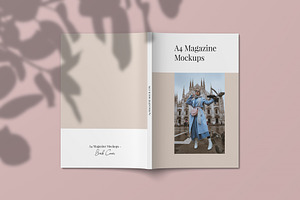 A4 And US Letter Magazine Mockups