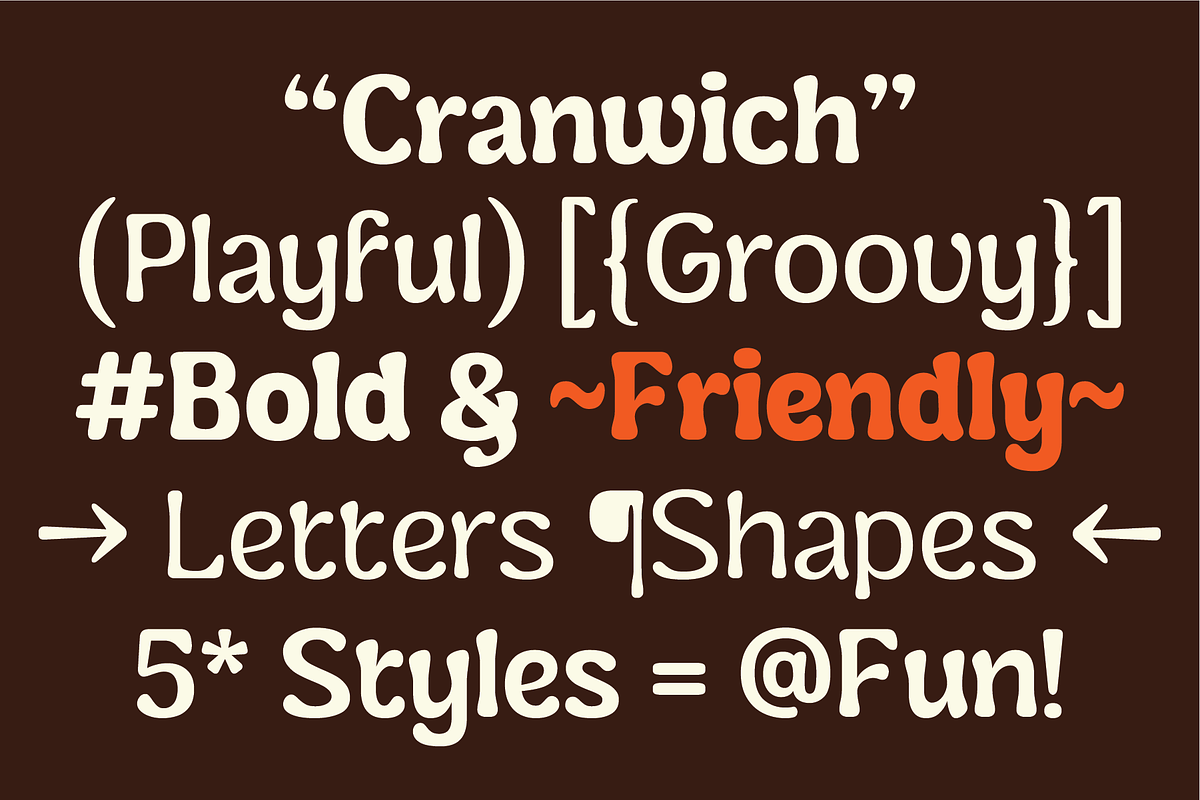 Cranwich — Playful Groovy Serif, a Serif Font by Fridaytype (Photo 4 of 12)