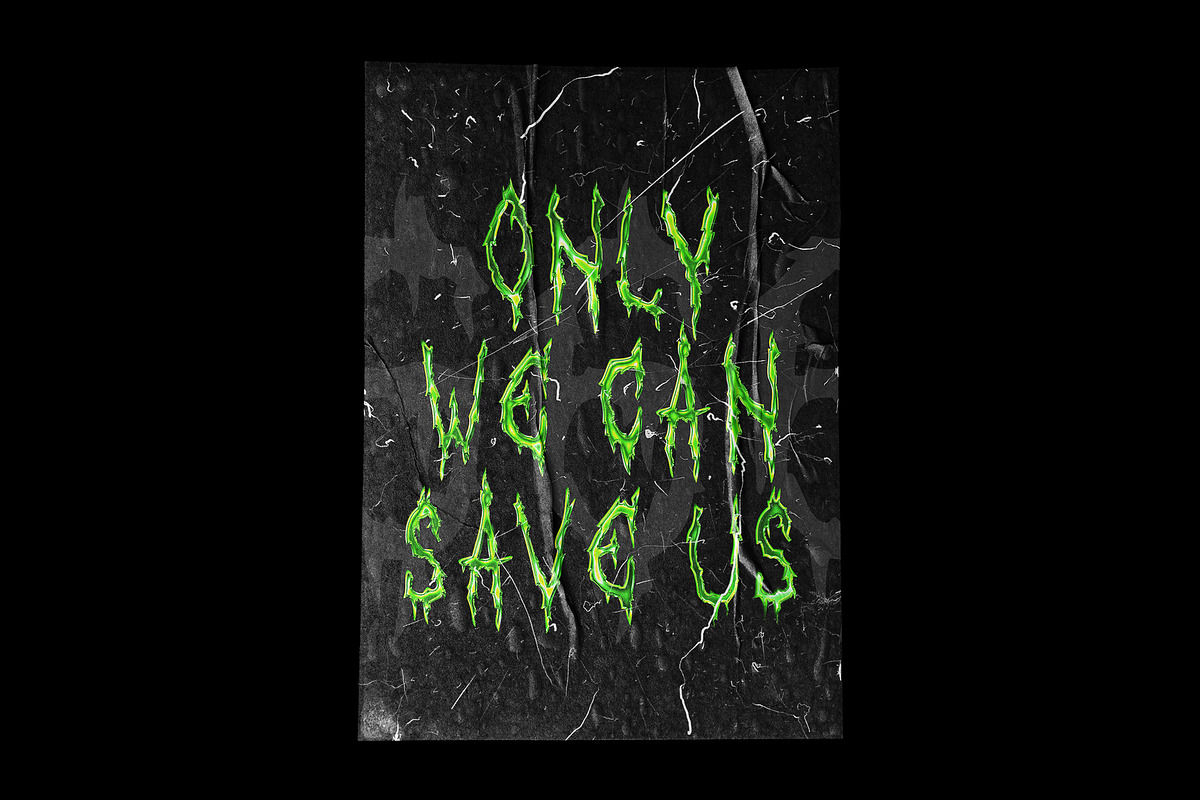 Horror Script Brush font preview 2