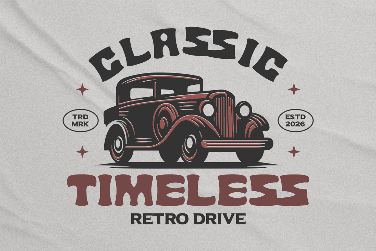 Vintage Runner Display Retro Sport F, a Font by PutraCetol Studio (Photo 3 of 5)