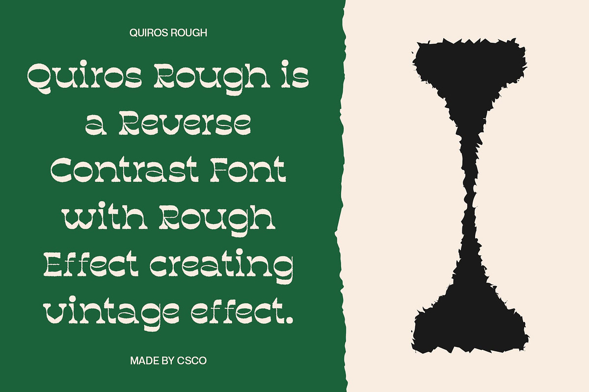 Quiros Rough, a Serif Font by Craft Supply Co. (Photo 5 of 8)