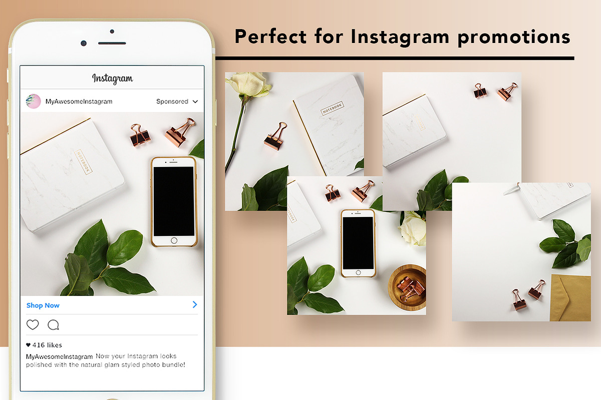 Natural Glam Styled Photo Bundle, a Social Media Template by Savvy Collective Creative (Photo 3 of 3)