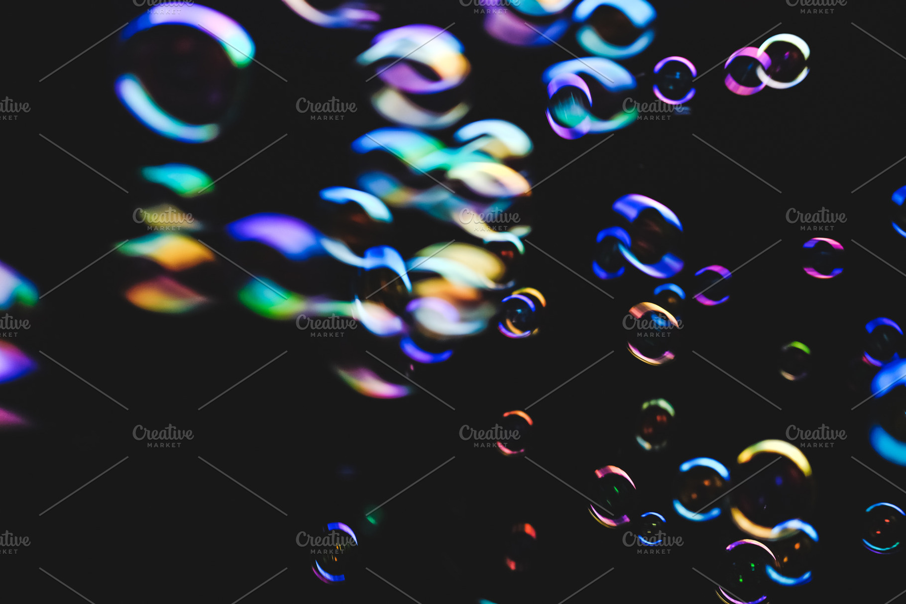 Colorful bubbles over dark containing air, art, and background, an Arts & Entertainment Photo by mikelju's point of view