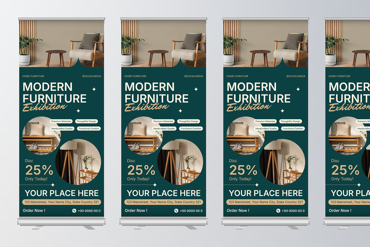 Home Interior Roll Up Banner, a Print Template by Annora Studio (Photo 4 of 6)
