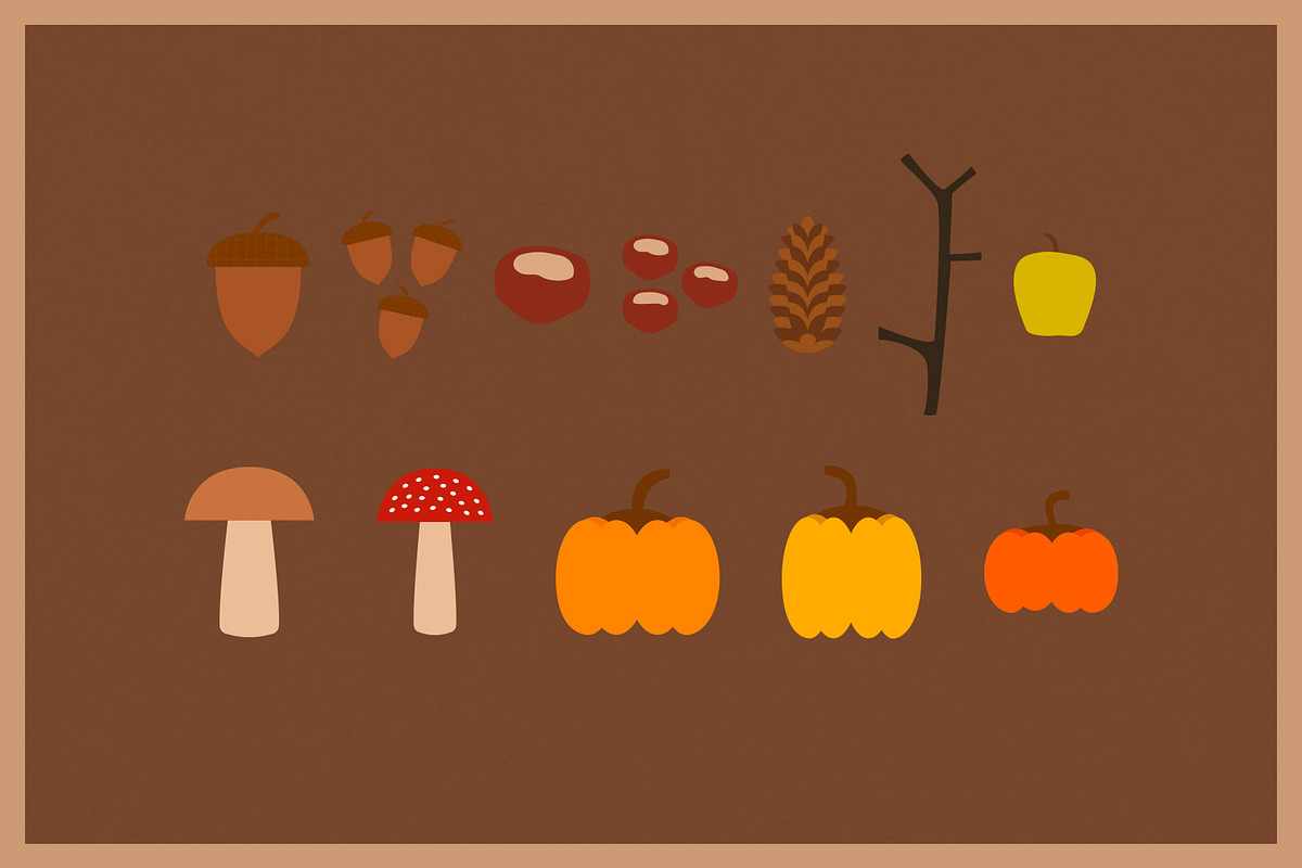 Autumn Nature Vector Collection, a Decorative Illustration by Type Twice (Photo 4 of 10)