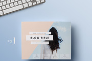 Two-Page Media Kit Template, a Resume Template by Blogger Kit Co. (Thumbnail 5 of 7)