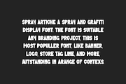 Spray Artiche - Modern Sans Font, a Sans Serif Font by Iqsiart Studio (Thumbnail 2 of 6)