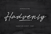 Hadvenly Signature, a Script Font by Randi Irvan | Rvandtype (Thumbnail 1 of 13)