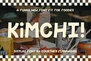 Retro foodie Handdrawn Font Kimchi, a Font by Courtney Flannagan Design (Thumbnail 1 of 9)