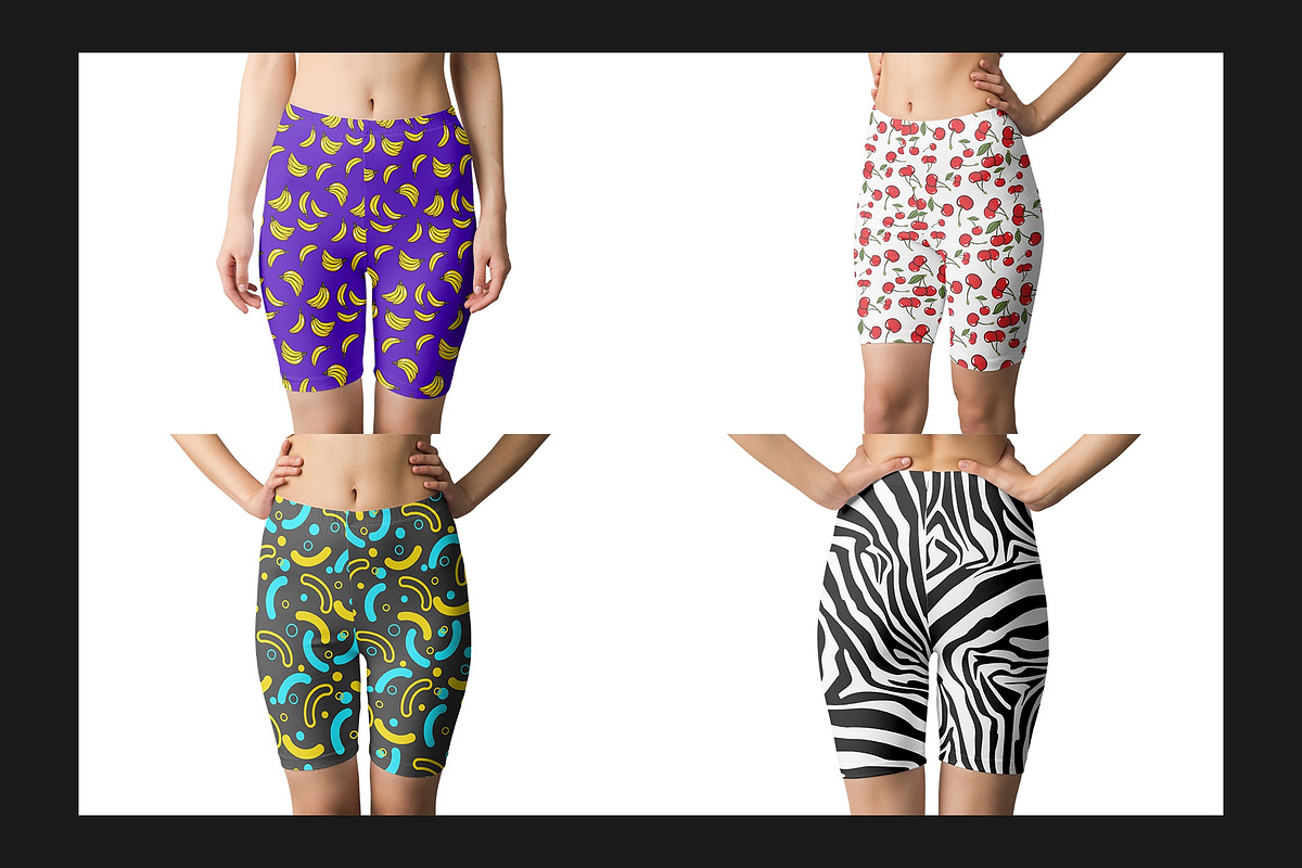 Short Leggings Mock-Up Set, a Bottom Mockup by Freeman Studio