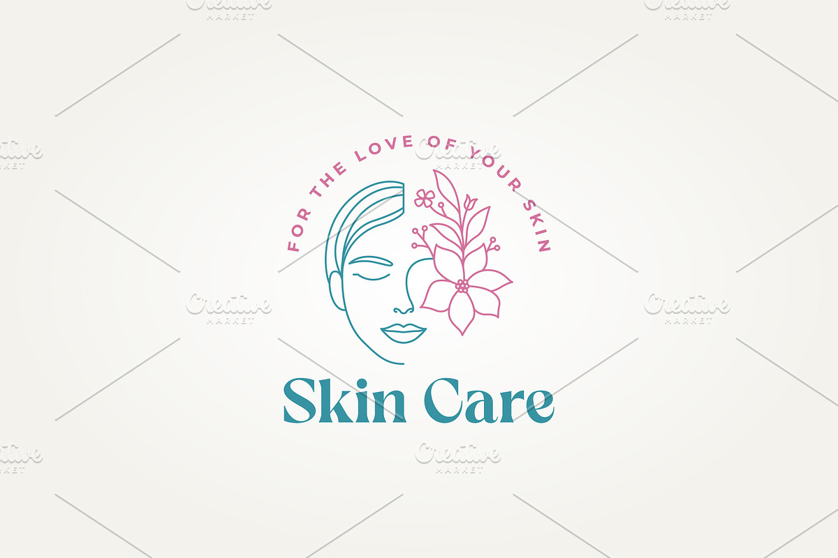woman face with plant flowers logo, a Branding & Logo Template by Blazybone (Photo 2 of 2)