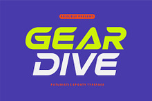 Geardive - Futuristic Sporty Typefac