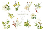 Watercolor set of Forest Greenery, an Illustration by Elena Medvedeva (Thumbnail 4 of 15)