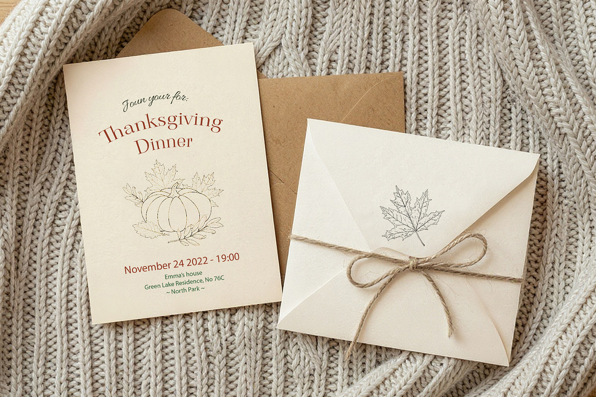 AUTUMN|Botanical line art collection, a Seasonal Illustration by Navenzeles (Photo 4 of 16)
