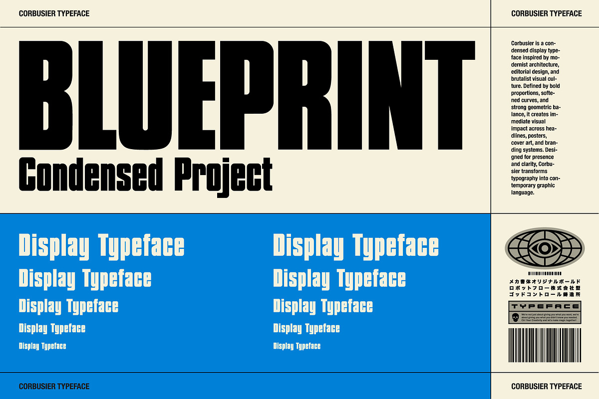 Corbusier Sans Serif Typeface, a Sans Serif Font by God Control (Photo 8 of 12)