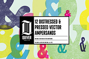 12 Distressed Vector Ampersands, a Texture Illustration by Quiver Supply Co. (Thumbnail 1 of 4)