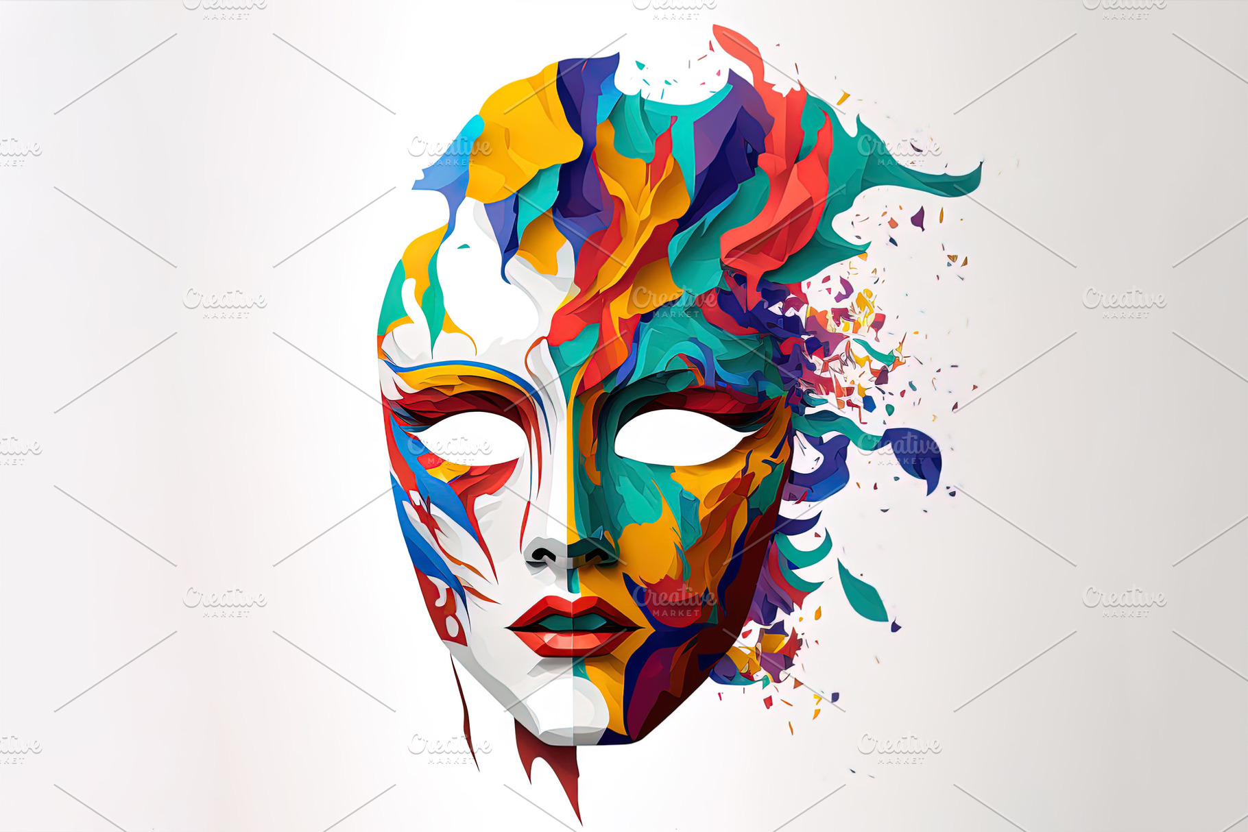 Abstract Masquerade, an Abstract Photo by Shootdiem