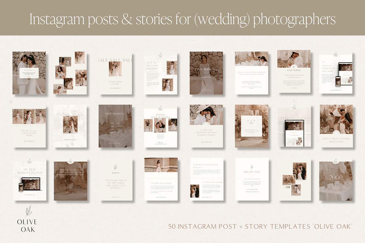 Wedding Photography Instagram Bundle, a Social Media Template by Wonderlik Webdesign (Photo 9 of 11)