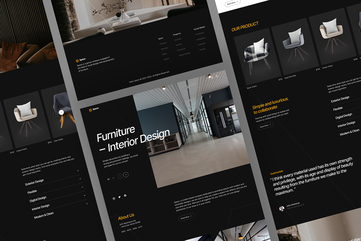Space - Furniture Landing Page, a Landing Page Template by SundayWorkTeam (Photo 3 of 3)