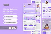 Calmara - Calm Wellness App UI Kit, an App Template by twinstd (Thumbnail 1 of 5)