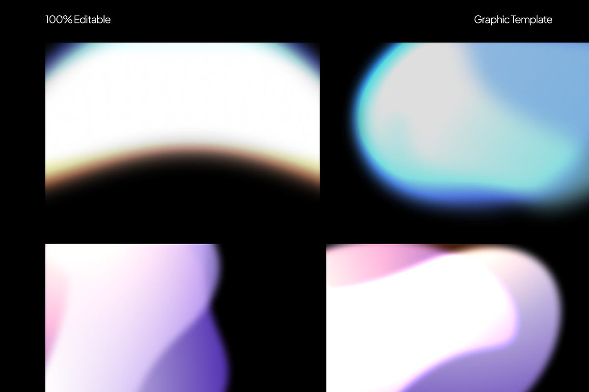Gradient Collection Graphic Template, a Background Graphic by Rozepaars Design (Photo 2 of 5)