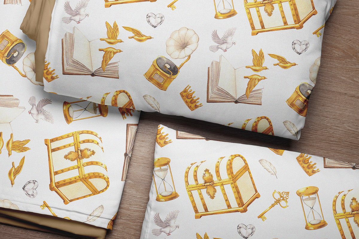 LaLuxe Vintage White & Goldorem, a Decorative Illustration by CreativeValuation (Photo 11 of 11)