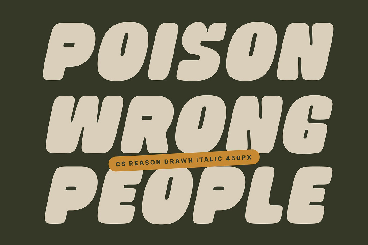 CS Reason Drawn – Bold Display Font, a Sans Serif Font by Craft Supply Co. (Photo 6 of 8)