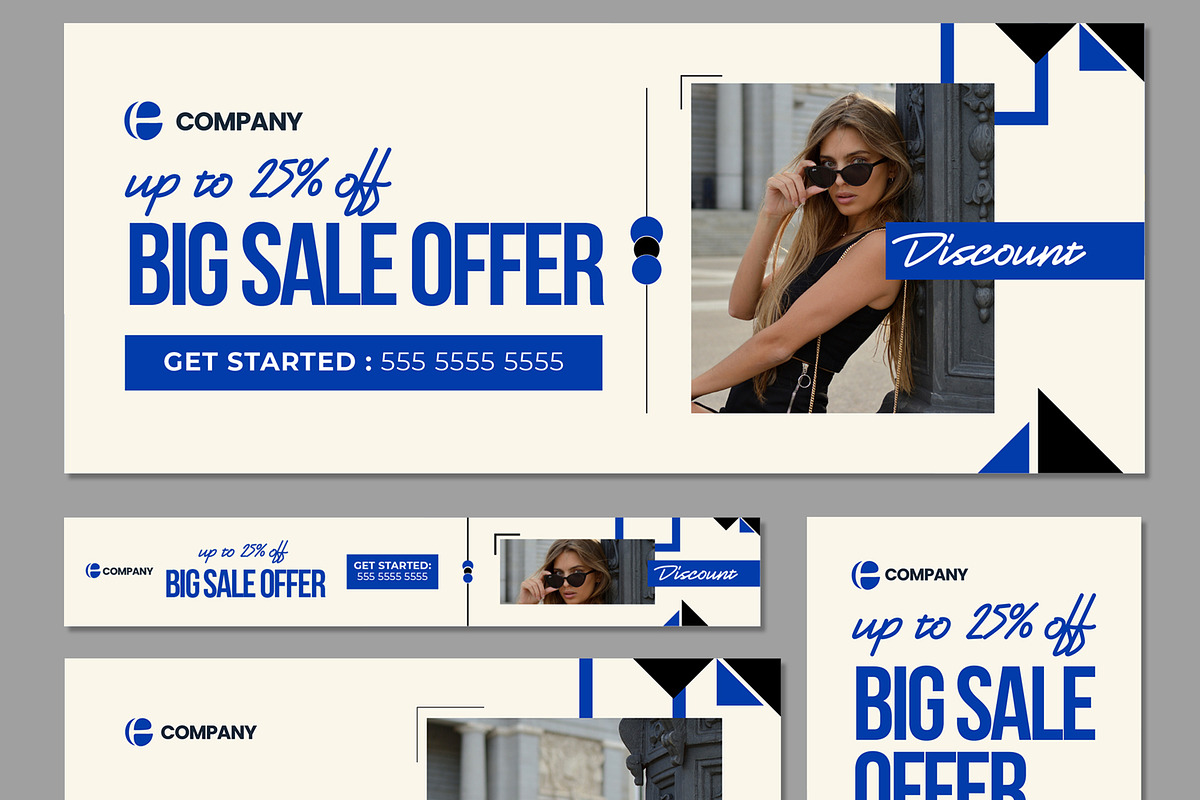 Big Sale Promotion Web Banner, an UI Kit Template by ContestDesign (Photo 3 of 6)