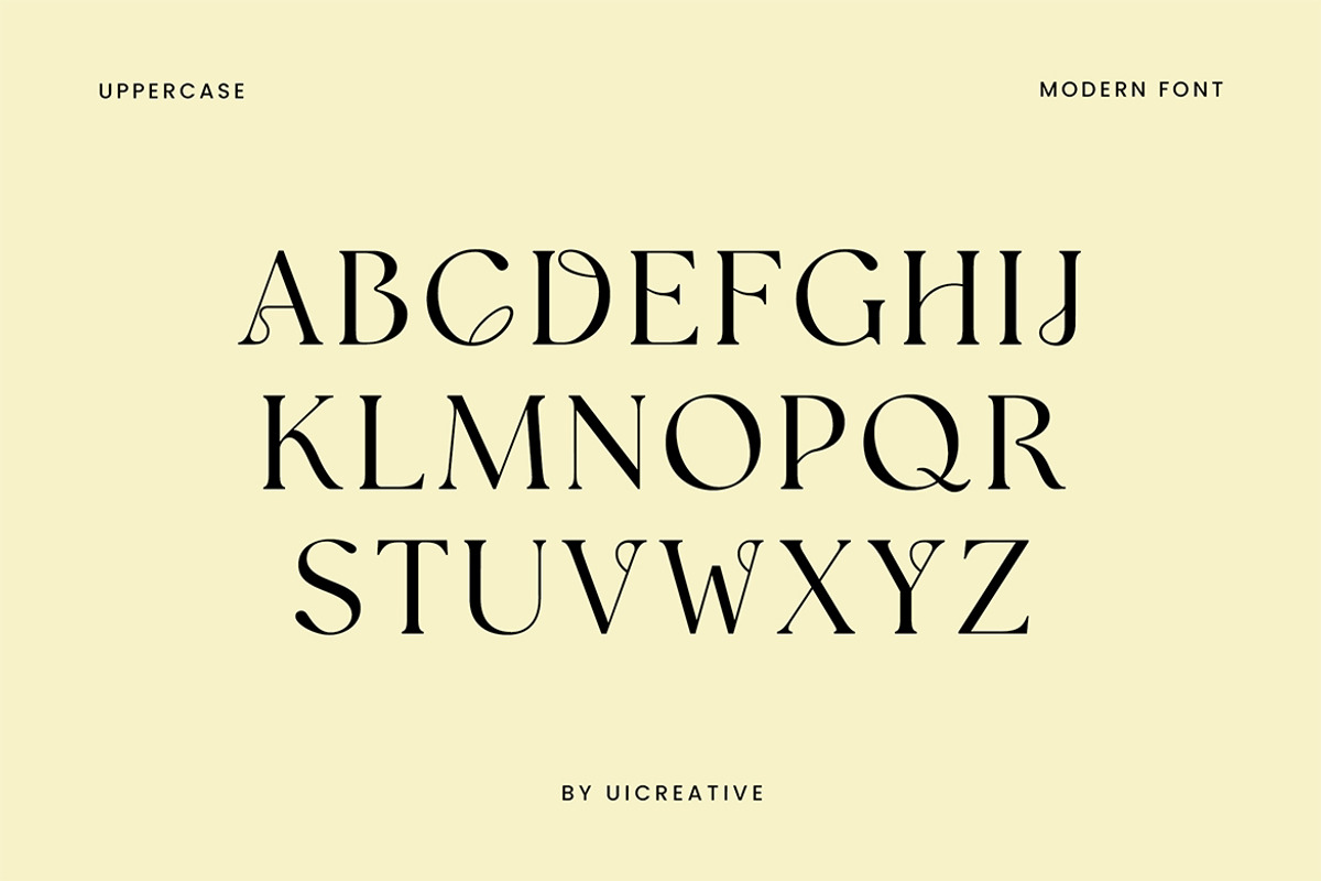Grandeurs Modern Display Serif Font, a Serif Font by UICreative (Photo 3 of 13)