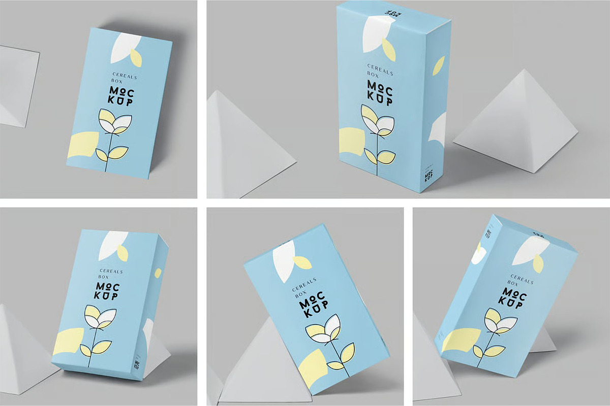 Cereals Box Mockup - Slim Size Box, a Packaging Mockup by megostudi0 (Photo 1 of 7)