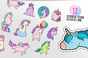 Pink Unicorn Sticker Pack