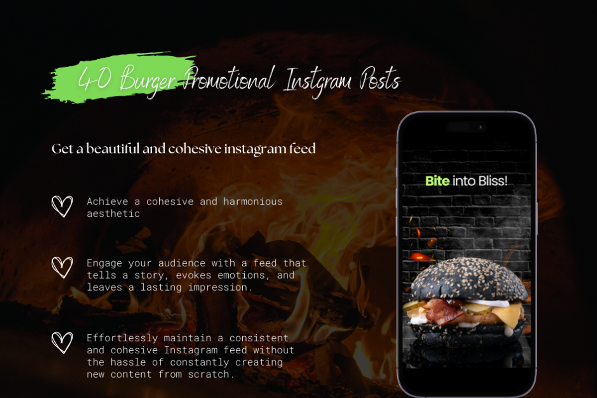 Burger & Fast Food Template | Canva, a Social Media Template by The Social Stuff (Photo 3 of 9)
