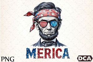 Merica 4th of July Clipart, an Illustration by DreamCafeArt