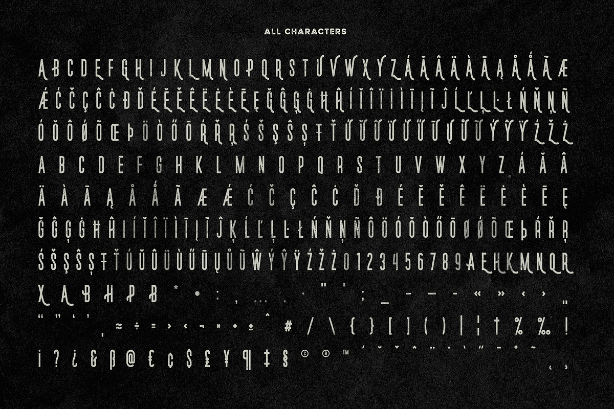 Norsten Vintage Condensed + Extras, a Sans Serif Font by Wandery Supply (Photo 12 of 14)