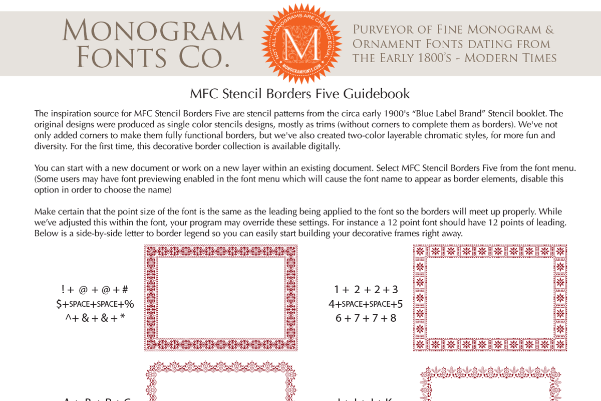 MFC Stencil Borders Five preview 6