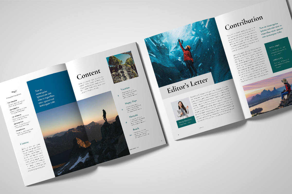 Green Vacation Travel Magazine, a Magazine Template by UICreative (Photo 2 of 4)