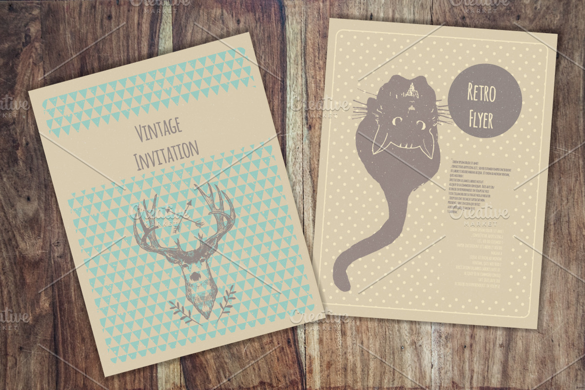 Invitation templates collection, an Invitation Template by Julia Bilenko