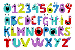 Monster Letters & Numbers