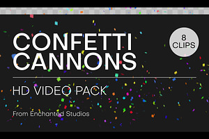 Confetti Cannon Video Overlay Pack, a Background Graphic by Enchanted Studios
