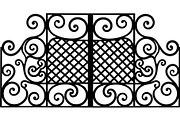 Decorative Iron Grill Scroll Panel, an Object Graphic by Creativeshirt (Thumbnail 11 of 18)