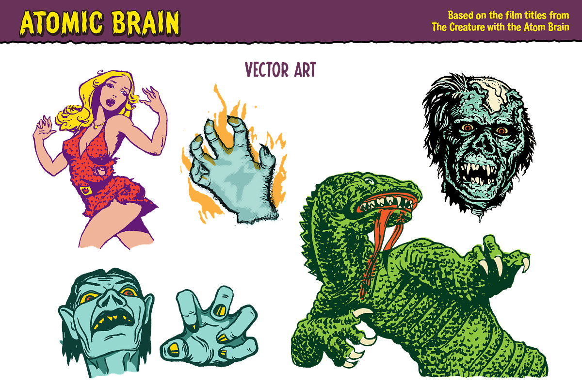 Atomic Brain Horror Font, a Handwritten Font by Paper Moon Graphic Supply (Photo 12 of 13)